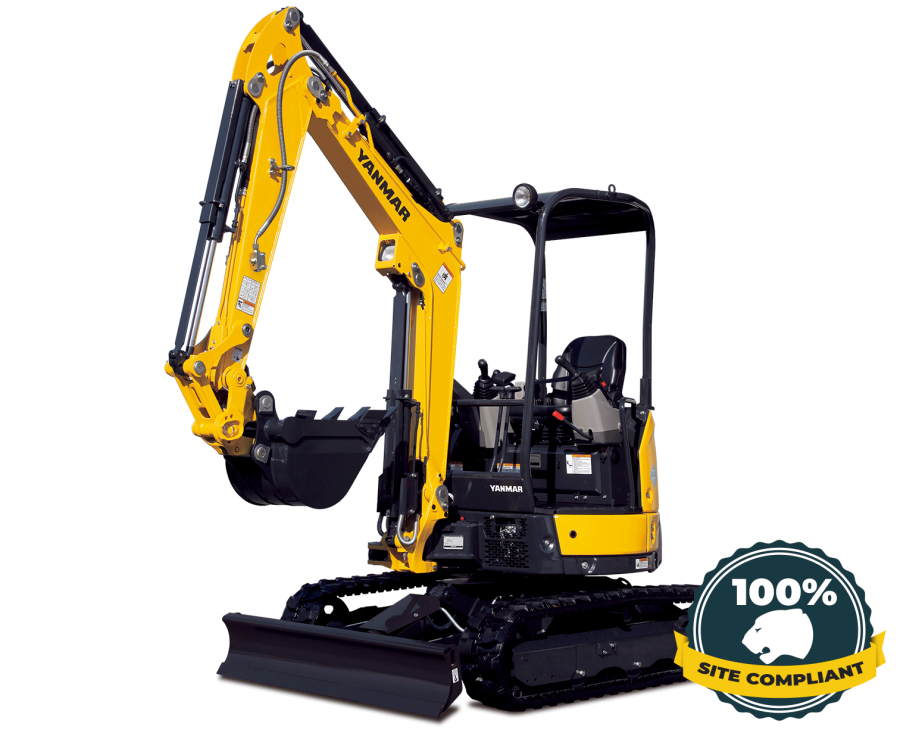 Yanmar U25 Mini-Excavator hire (100% Site Compliant)