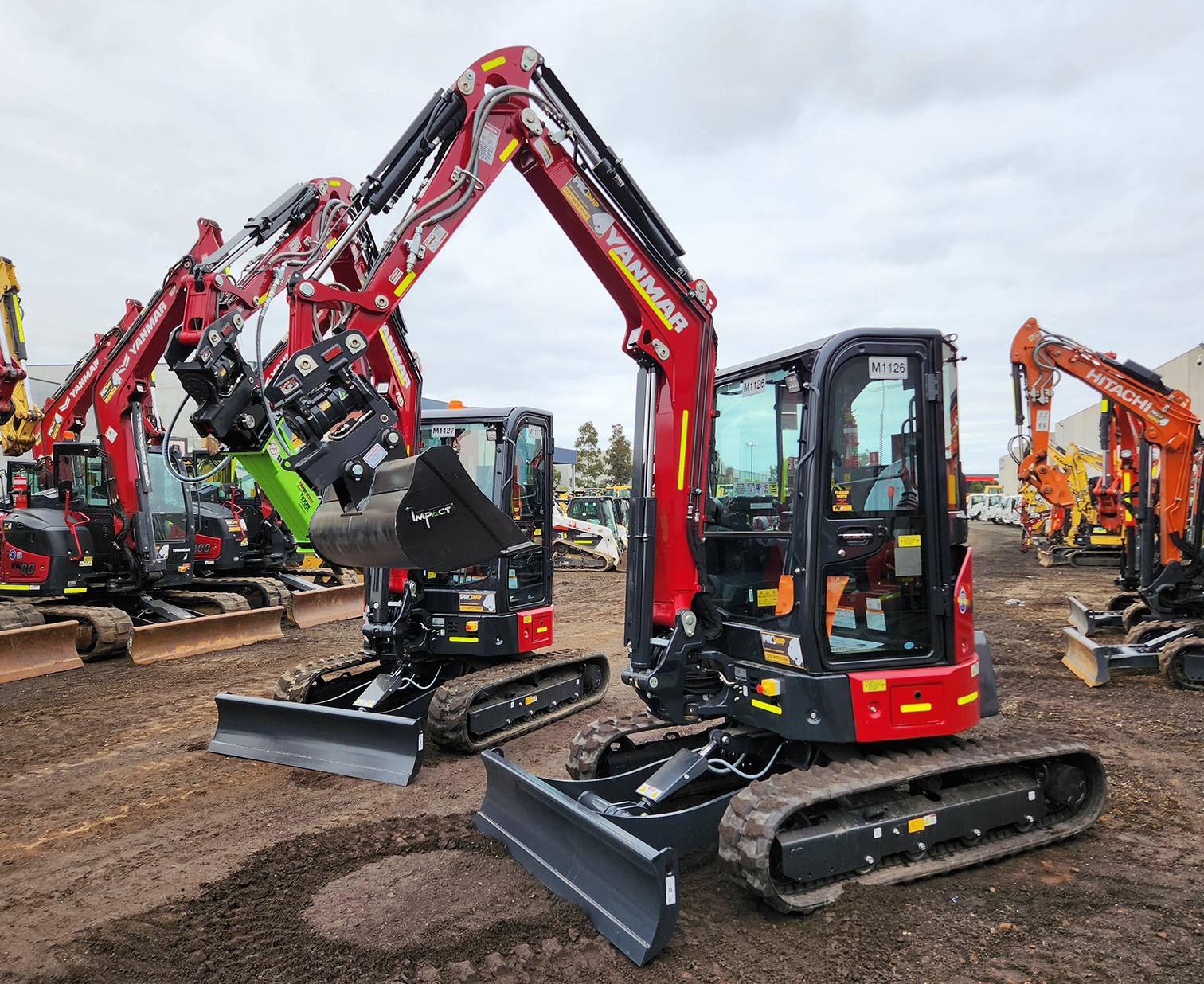 Yanmar vio35-7 mini excavator for hire rent