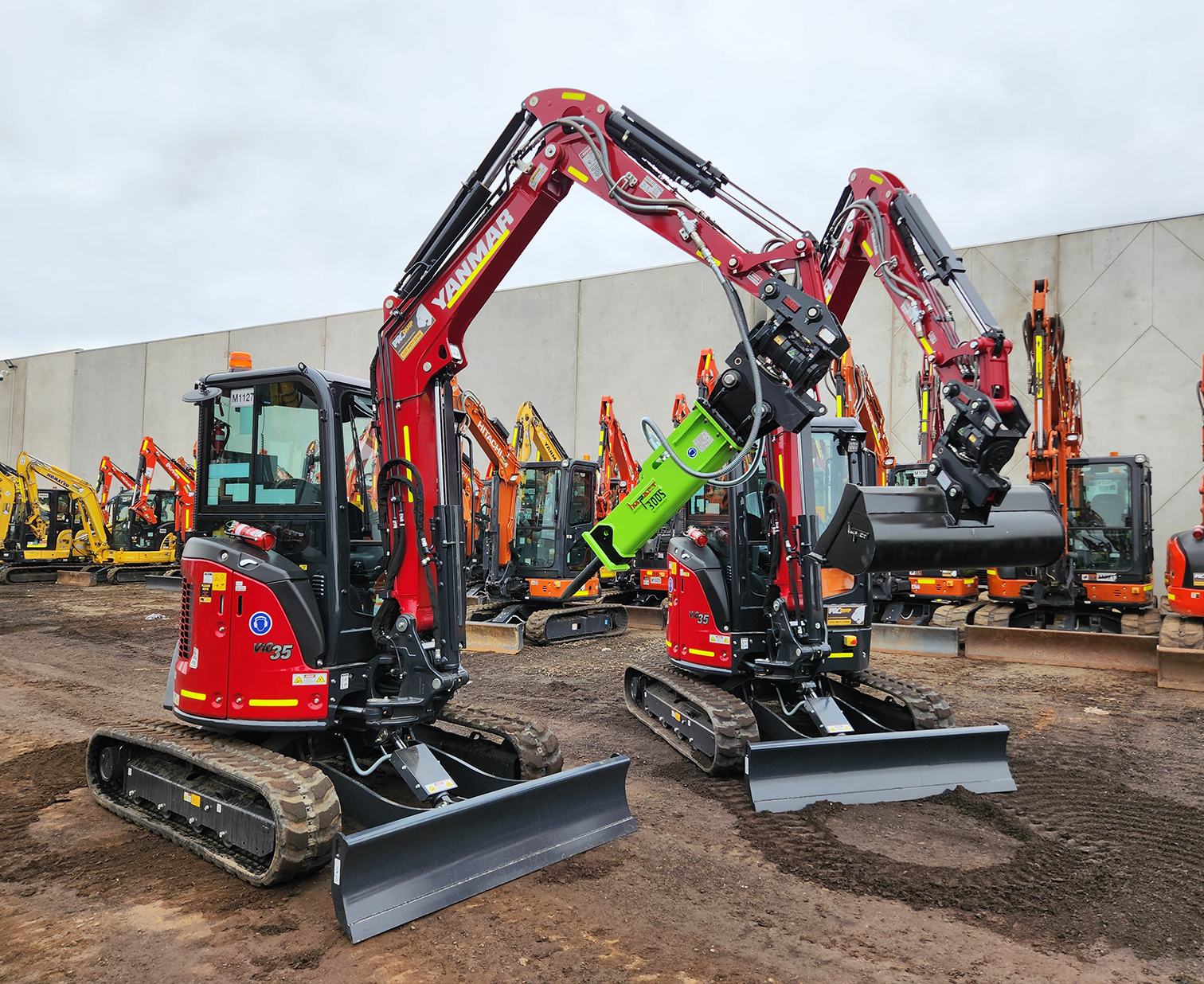 Yanmar vio35-7 mini excavator for hire rent